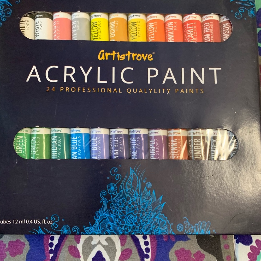 acrylic paint set